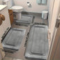 Bathroom Rug Set Bathroom Accessories Absorbent Rug Soft Rug Bathroom Decor - Light Gray - Size 01