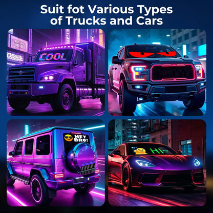 13.7"x4.02" Super Brighter USB 5V Bluetooth Scrolling LED Sign
Flexible Programmable Screen with APP Control,Custom Text Pattern Animation, Waterproof RGB Signs for Car,Home,Store,Bar(Multicolor)