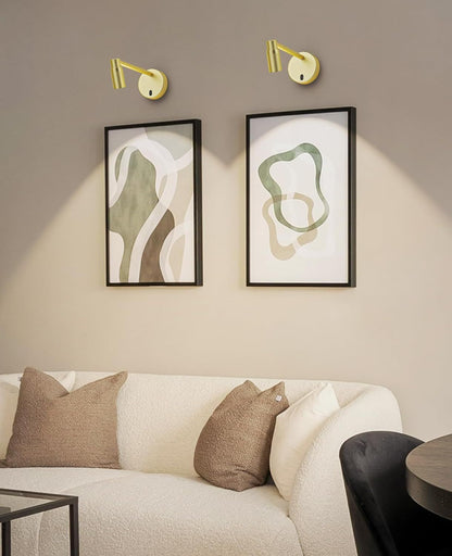 Picture Light for Wall, Battery Operated Art Light for Paintings CCT Dimmable Spotlight for Wall Art Wall Light with Remote Control for Living Room Gallery Dartboard Bathroom Light Gold