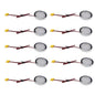 Under Cabinet LED Puck Lights, Slim Aluminum Round Flat LED Lights 2W 12V DC Hardwired 30cm Wire, Warm White 2700K, Ideal for Kitchen Counter, Closet, RV Camper & Marine Boat Interior Lighting (10 Pack)