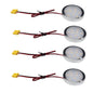 Under Cabinet LED Puck Lights, 2W Hardwired Round LED Spot Lights, 30cm Lead Wire, 12V DC Low Voltage, Perfect for Kitchen Counter, Cabinet, RV Interior, Boat & Marine Lighting (4 Pack 6000K Daywhite)