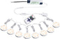 Linkable Under Cabinet LED Lighting 12V Dimmable Puck Lights Hardwired with Wireless RF Remote Control for Kitchen Mood Lighting(8 Lights, Warm White)