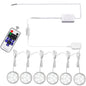Linkable Under Cabinet LED Lighting 12V Slim Aluminum Dimmable Puck Lights Direct Wired with RF Remote Control for Kitchen Lighting(6pack,Daylight White)
