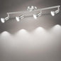 LED Ceiling Light,4 Way Rotatable Spot Lights for Ceiling,Flexible Ceiling Lights for Bedroom,Living Room, Black Nickel with Protectiv Bulb Trims(Gu10 Bulbs Not Included)