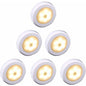 Wireless LED Motion Sensor Light For Closet, Stairs, Hallway, Kitchen, Bedroom (6 pcs) (White Shell (Warm Light)
