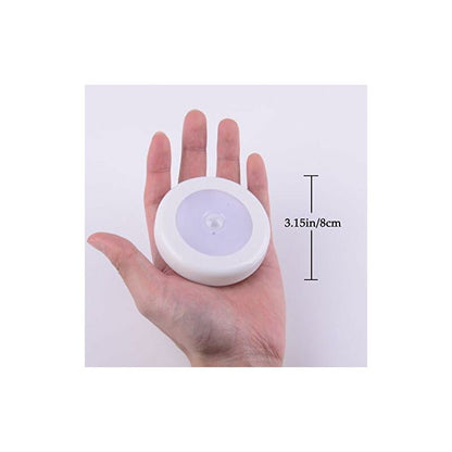 Wireless LED Motion Sensor Light For Closet, Stairs, Hallway, Kitchen, Bedroom (6 pcs) (White Shell (Warm Light)