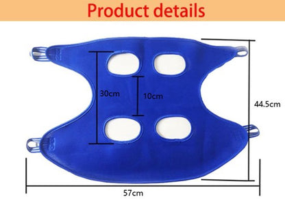 Cat, Dog Hanging Bag - 11-Piece Pet Grooming Hammock - For Easy Nail Trimming - Size S - Pet Hammock - Pet Grooming - Pet Care Hammock - Pet Nail Trimming Harness - 57x44.5 Cm - Blue