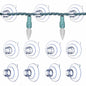 60 pieces - String Light Suction Cups - Suction Cup Hook - String Light Hanging Hooks - Suction Cups for String Lights - Suction Cup Holder for String Lights - Hooks - for party lighting, lighting and Christmas decorations - for windows and glass - transp