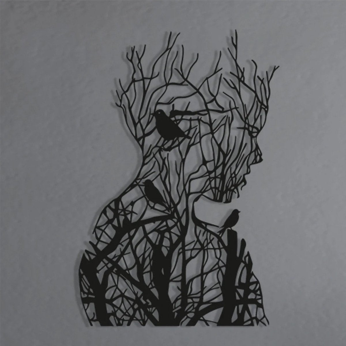 wall-decoration-wall-decoration-wall-art-line-art-wall-decoration-living-room-tree-branch-woman-silhouette-black-and-white-metal-30-21cm