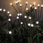 LED solar lights - Outdoor lighting - Solar garden lighting - Mood lighting - LED solar garden lights - Firefly-shaped - 12 flower pots x 2 - Waterproof, suitable for outdoor use - Ideal for decorating patio paths - White light