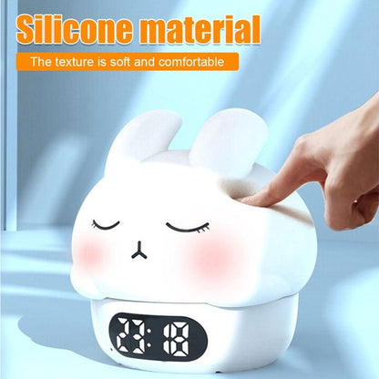 Children's night light - table lamp for bedroom - cute rabbit shape - cartoon bedside lamp - baby night light (pink)
