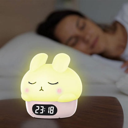 Children's night light - table lamp for bedroom - cute rabbit shape - cartoon bedside lamp - baby night light (pink)