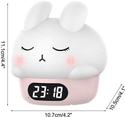 Children's night light - table lamp for bedroom - cute rabbit shape - cartoon bedside lamp - baby night light (pink)