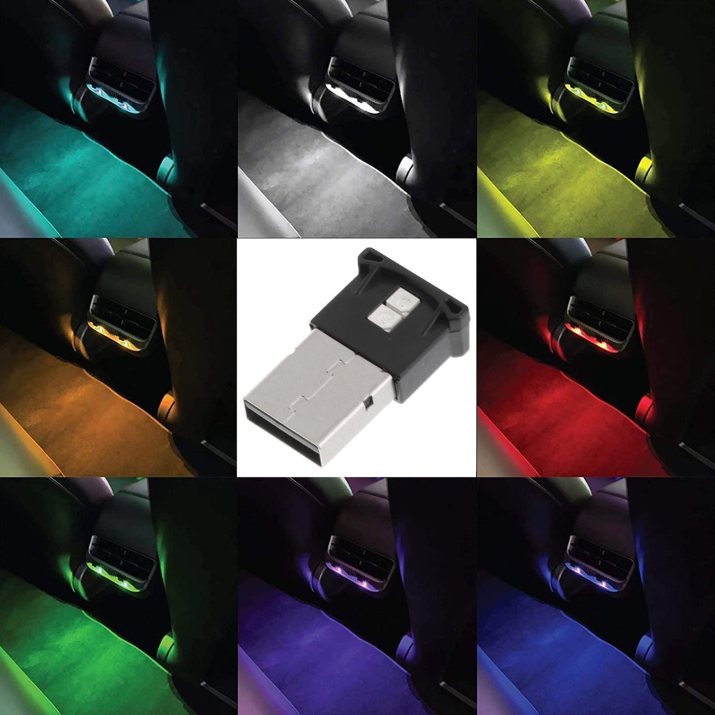 Masteelf 2Pcs Usb Atmosphere Light for Indoor Use and Ambient Lighting