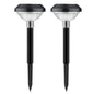 Darzheoy Solar Outdoor Lights, Solar Pathway Lights Outdoor, Solar Powered Garden Yard Lights for Walkway Sidewalk Driveway, Maintain 10 Hours of Lighting (2 Pack) 2 Pack Black