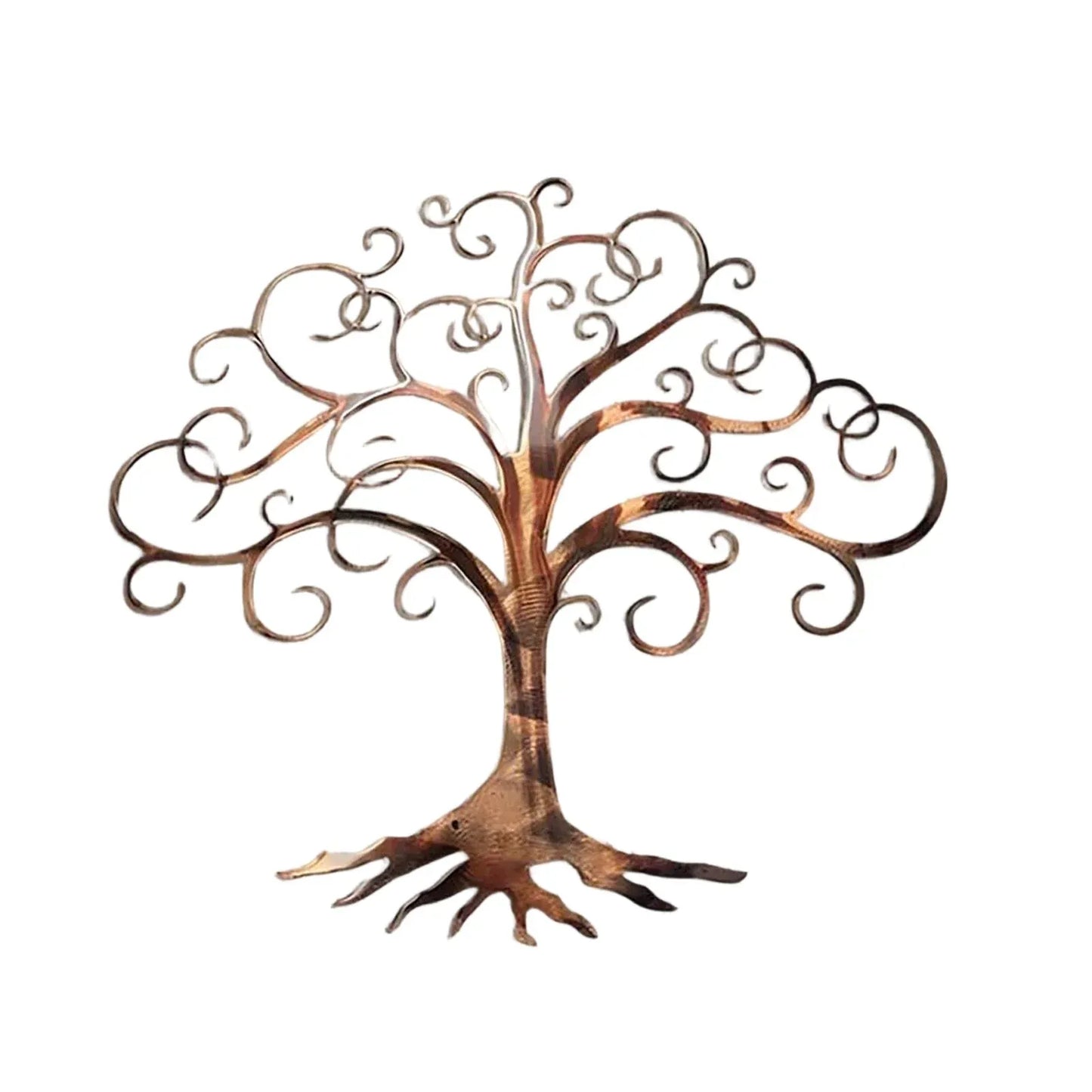 Waterproof Iron Metal Wall Art Decor, Modern Hanging Ornament for Outdoor Garden Patio, 11.81 x 9.84 in