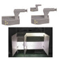 3-pack Universal LED Hinge Sensor Light for Cabinet Wardrobe Kitchen Night Light, Grey