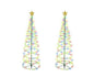 Solar Powered LED Christmas Tree Stake Light Yard Garden Pathway Lights Outdoor 2x Color lights