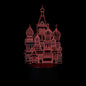 Black Table Decor 1 Set 3D Castle Night Light 3D Optical Illusion Night Lamp Decorative Bedside Light Tabletop Decoration Ornament Without Battery