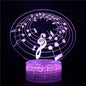 3D Optical Lamp Illusion Night Light Polyphonic Notes 3D Table Lamp babies babies Birthday Gift Creative Light Gift Stereo Vision Colorful Nightlight