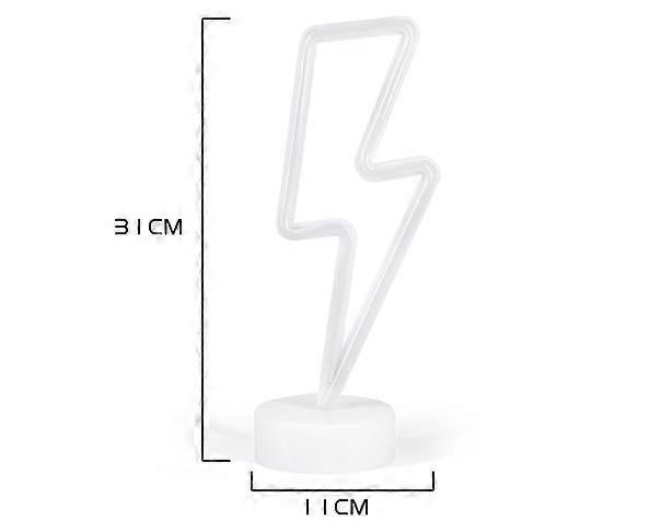 Led Lightning Bolt Neon Light Signs, Warm White Lightning Bolt Shape babies babies Night Light Wall Sign Light Battery Operated