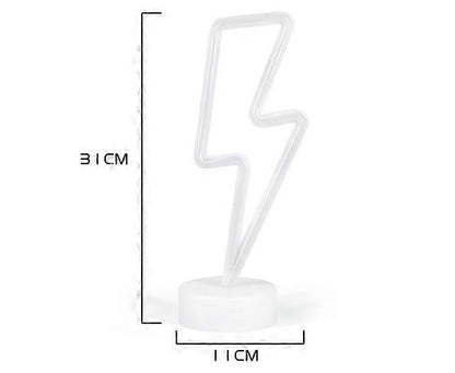 Led Lightning Bolt Neon Light Signs, Warm White Lightning Bolt Shape babies babies Night Light Wall Sign Light Battery Operated
