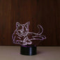 3D Optical Illusion Light LED Night Light, Cat Bedside Lamp babies Sleeping Light