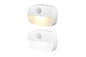 2PCS LED Motion Sensor Night Light Battery Powered Closet Stair Light