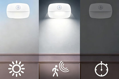 2PCS LED Motion Sensor Night Light Battery Powered Closet Stair Light