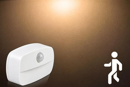 2PCS LED Motion Sensor Night Light Battery Powered Closet Stair Light