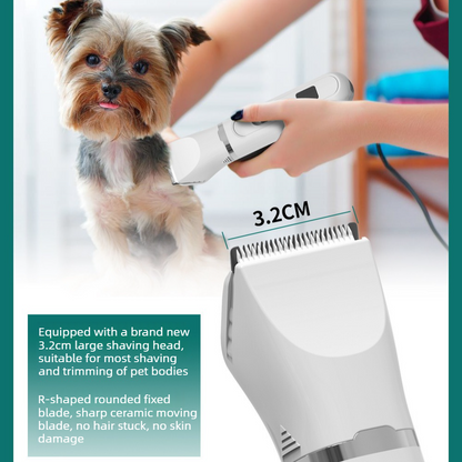 4-in-1 Pet Electric Clipper, Cat and Dog Hair Trimmer and Nail Grinder, Pet Grooming Supplies - Pink