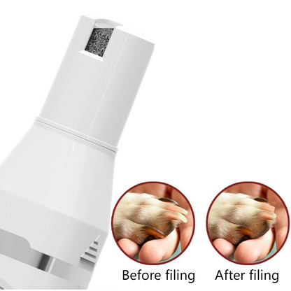 4-in-1 Pet Electric Clipper, Cat and Dog Hair Trimmer and Nail Grinder, Pet Grooming Supplies - Pink