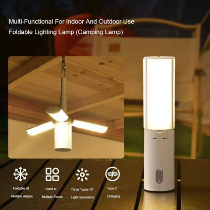 4000mAh-Multifunctional Foldable Camping Light, Rechargeable Tent Lantern, Portable Outdoor Emergency Light