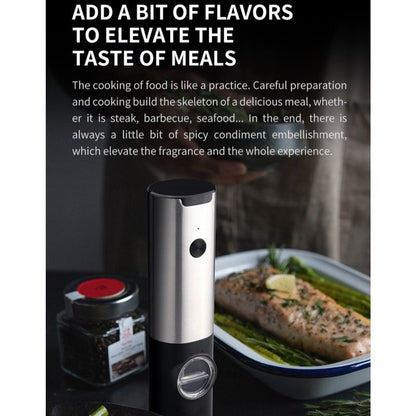 Type-C -Electric Pepper Grinder, 5-level Adjustable Spice Mill With LED Light, Automatic Salt & Pepper Grinder