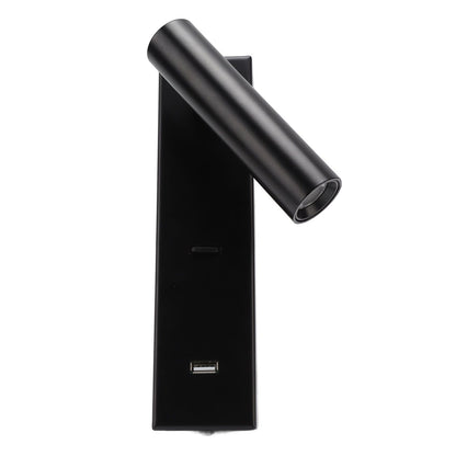 LED Wall Reading Light Simple Stylish Wall Mounted Light with Switch USB Port for Indoor Bedroom 100‑240V