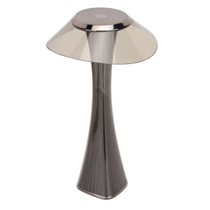 LED Table Lamp USB Charging Night Light 3 Lighting Mode with Touch Sensor for Home Room Smoky Grey