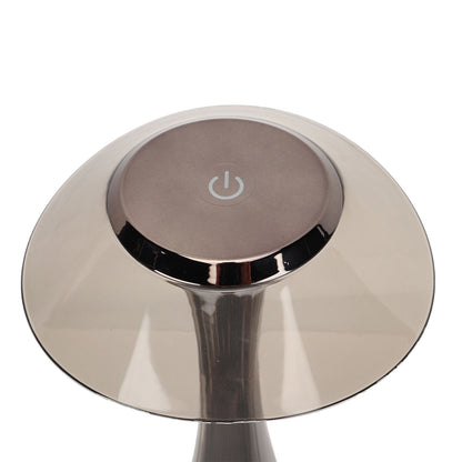 LED Table Lamp USB Charging Night Light 3 Lighting Mode with Touch Sensor for Home Room Smoky Grey