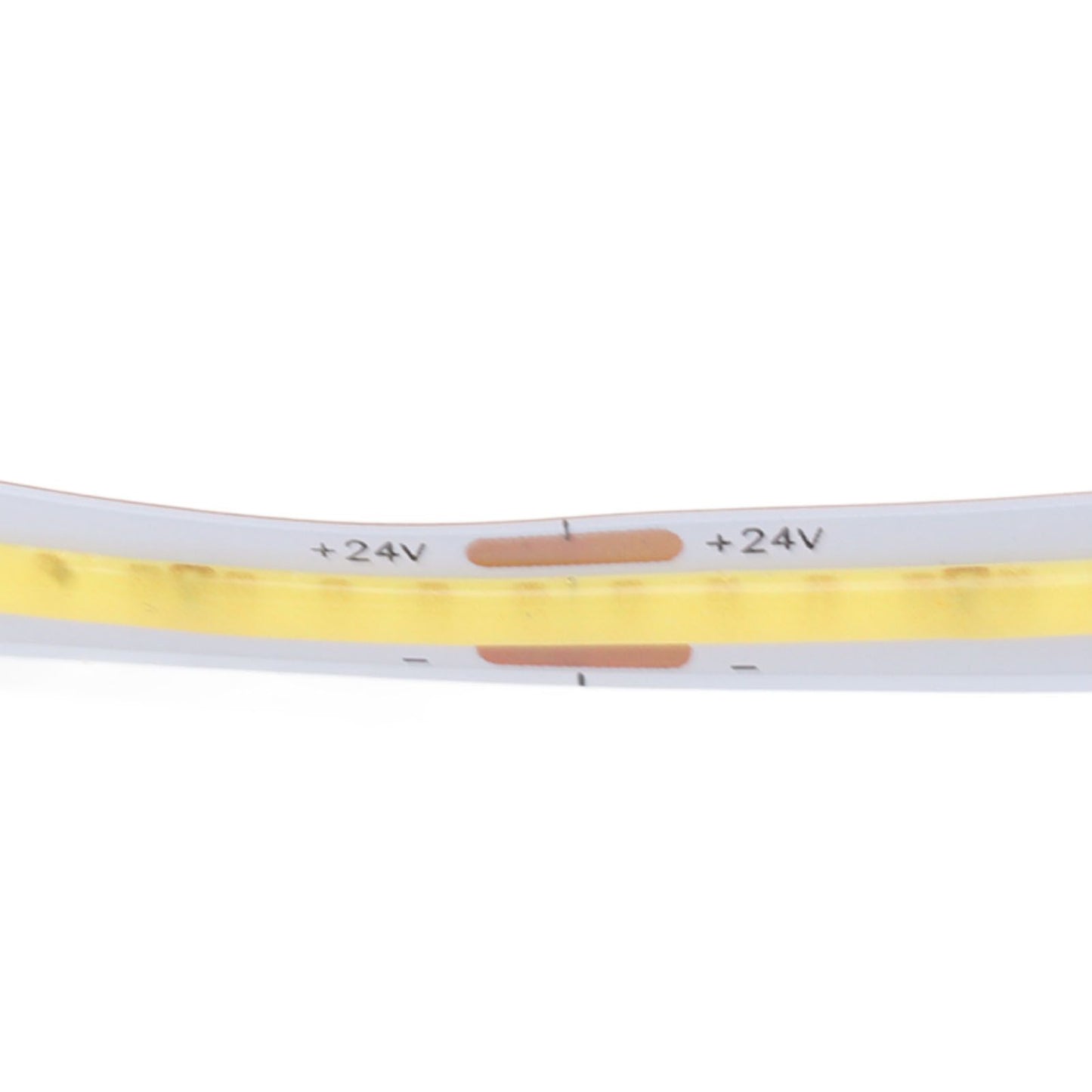 COB LED Strip Light 320LEDs 110lm Adhesive Uniform Natrual Flexible Tape Light for Indoor Home Cabinet 24V 32.8ft 4000K Neutral Light