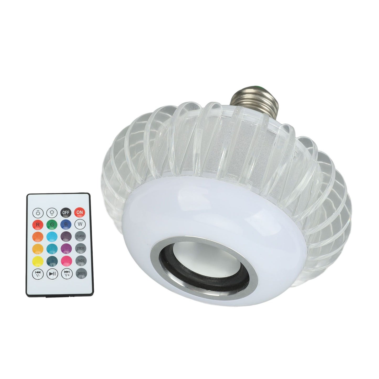 Smart LED Light Bulb Wireless Bluetooth Light Bulb Speaker E26 E27 RGB Color Changing Light Bulb With 24 Keys Remote Control
