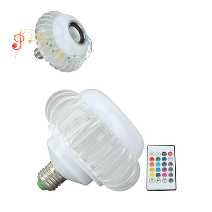 Smart LED Light Bulb Wireless Bluetooth Light Bulb Speaker E26 E27 RGB Color Changing Light Bulb With 24 Keys Remote Control