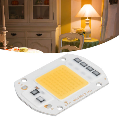 AC220V High Voltage COB Light Source Wide Lighting Area High Light Effect Brightness LED Lamp BeadsWarm Light