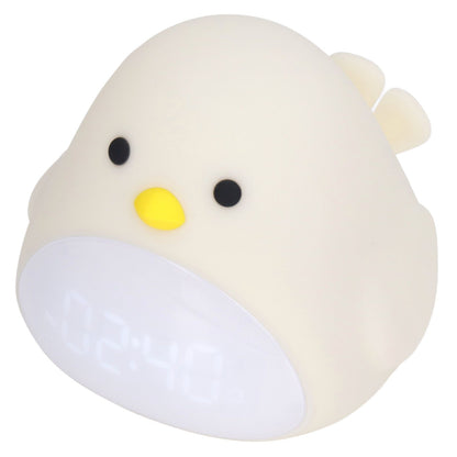 Cute Bird Alarm Clock Light LED Night Lamp USB Charging Cartoon Clock Night Light for Bedroom