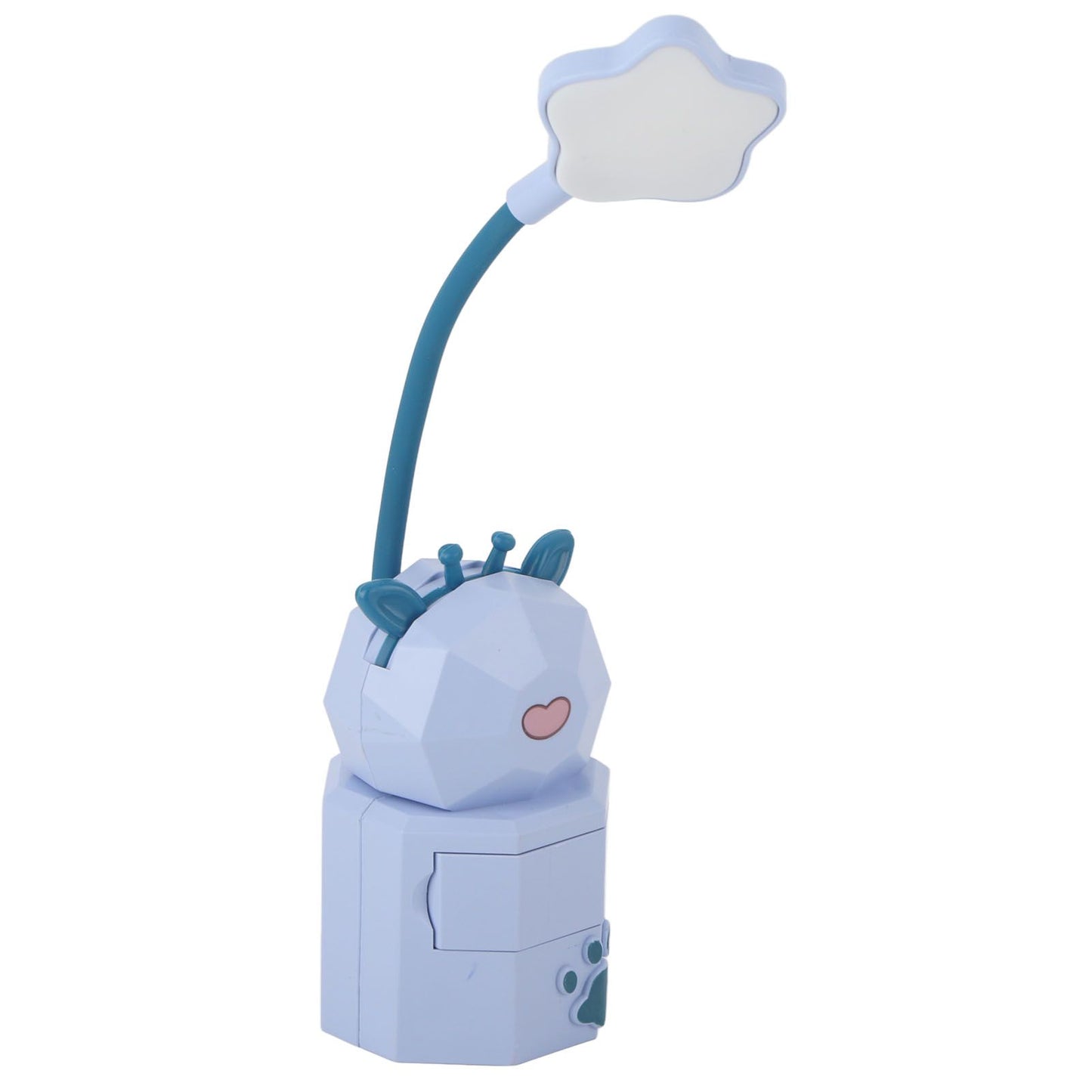 Kids Reading Light Cute Design USB Charging Warm Light 360 Degrees Gooseneck Adjustment Safe Material Kids LampPurple