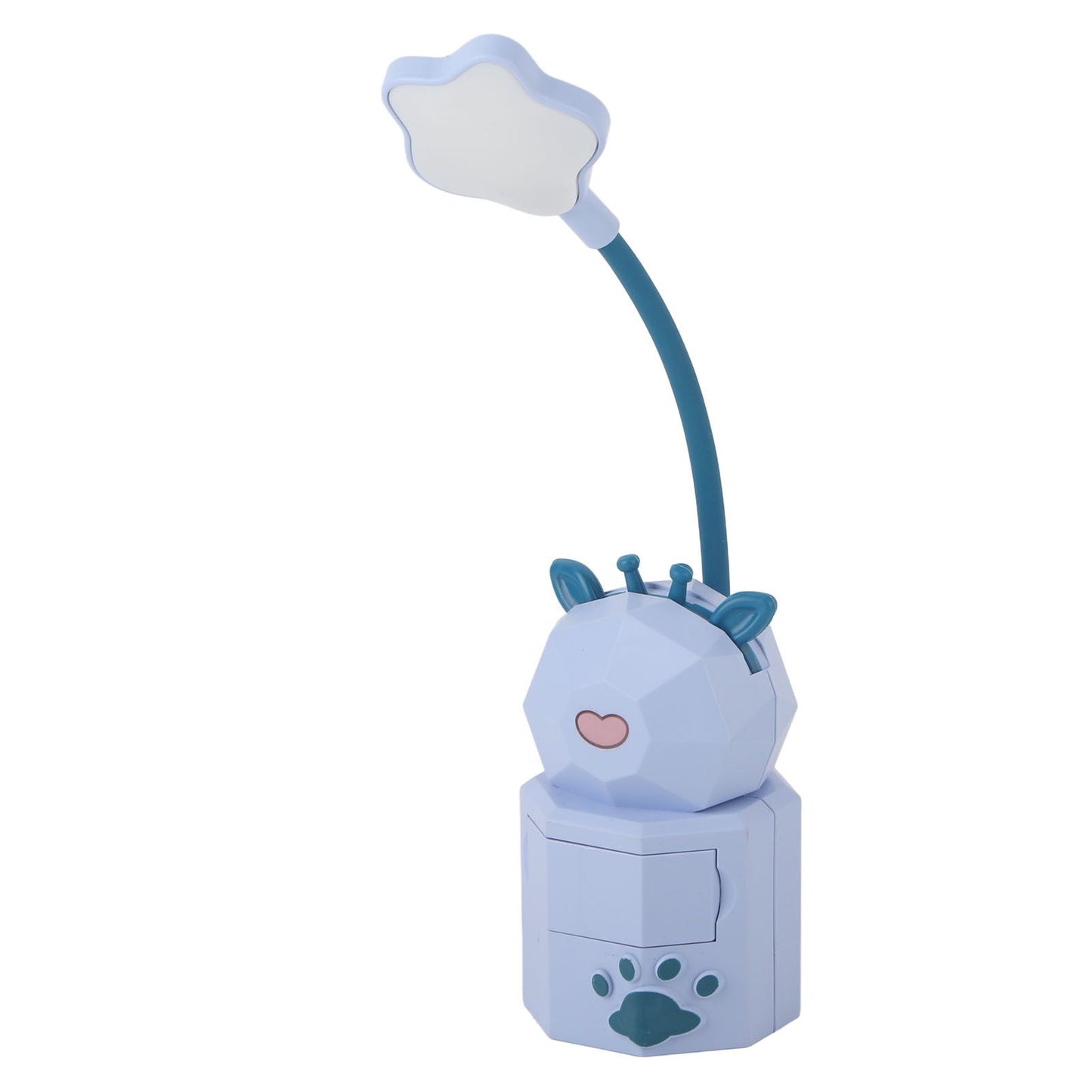 Kids Reading Light Cute Design USB Charging Warm Light 360 Degrees Gooseneck Adjustment Safe Material Kids LampPurple