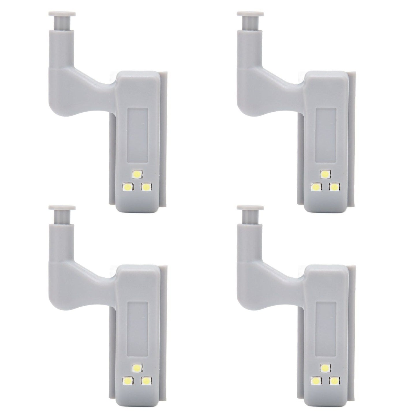 10 Sets Hinge LED Light High Brightness ABS Cabinet Hinge Light with 3 LED Lamp Beads Hinge Lights for Wardrobe CabinetWhite Light