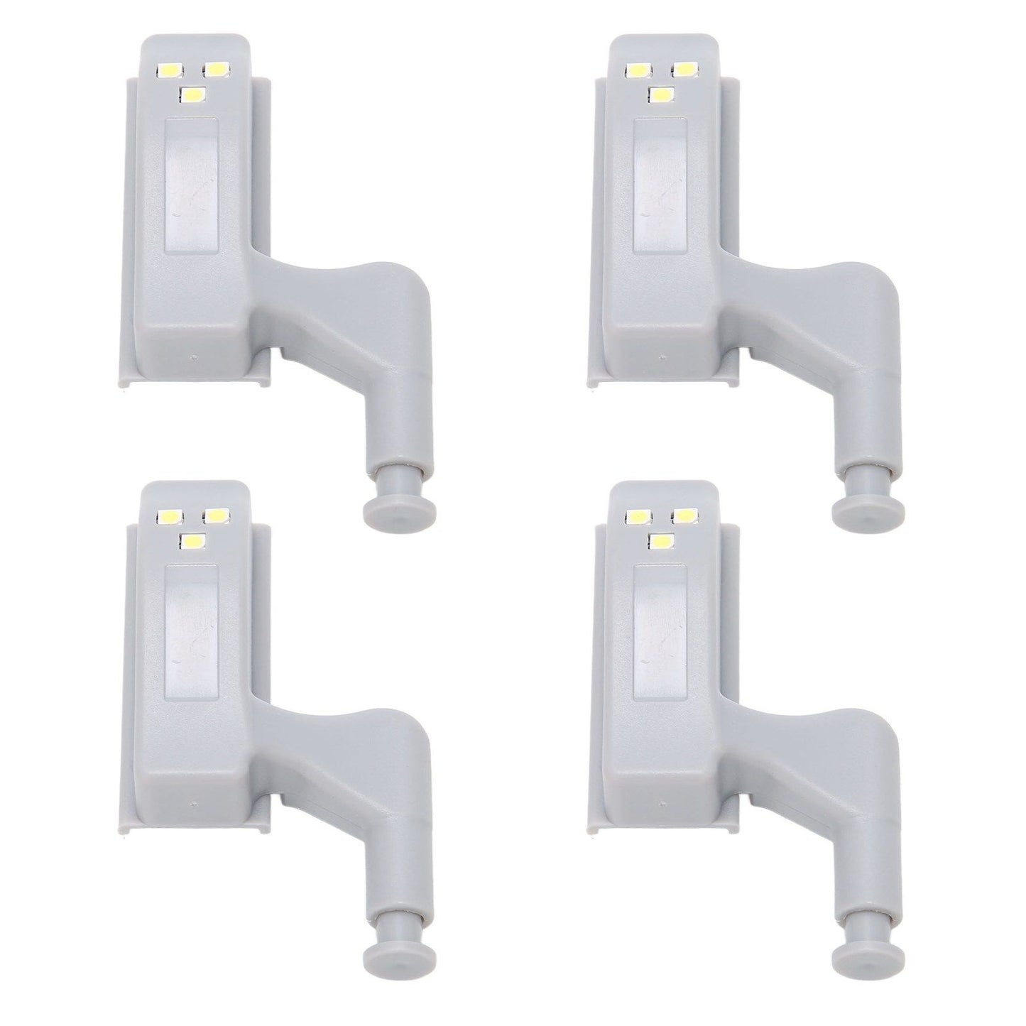 10 Sets Hinge LED Light High Brightness ABS Cabinet Hinge Light with 3 LED Lamp Beads Hinge Lights for Wardrobe CabinetWhite Light
