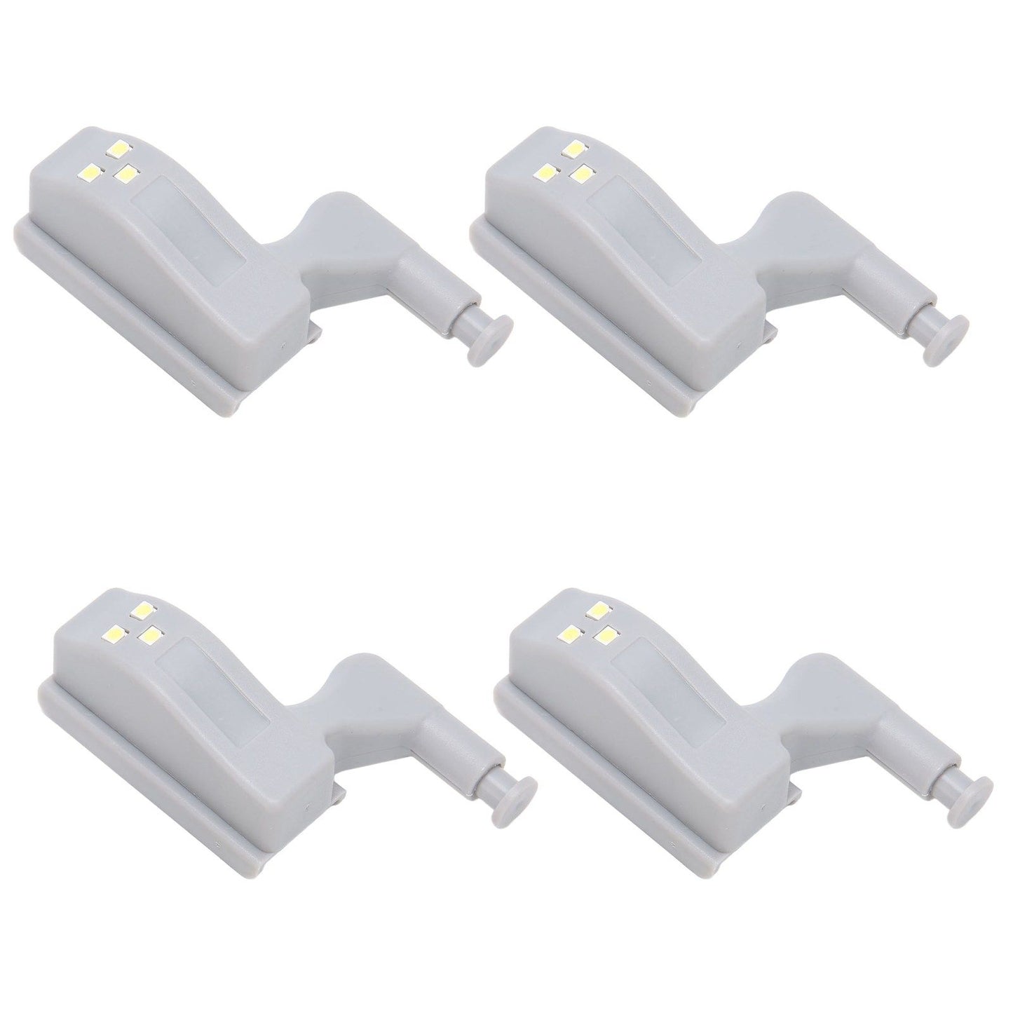 10 Sets Hinge LED Light High Brightness ABS Cabinet Hinge Light with 3 LED Lamp Beads Hinge Lights for Wardrobe CabinetWhite Light