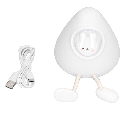Kids Night Light Space Capsule Design Cute Soft Warm Light Dual Mode Easy Control Baby Night Light for Bedroom Office Bunny