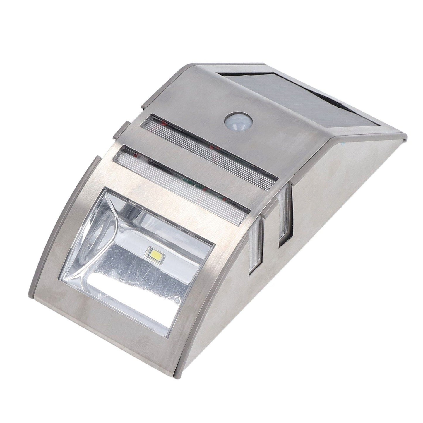 Solar Wall Lamp PIR Human Body Induction High Sensitivity White Light 40LM Stainless Steel Solar Wall Light
