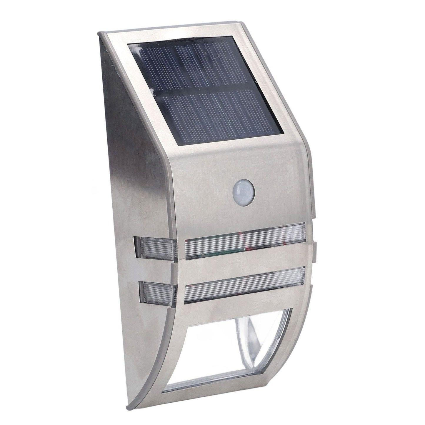 Solar Wall Lamp PIR Human Body Induction High Sensitivity White Light 40LM Stainless Steel Solar Wall Light